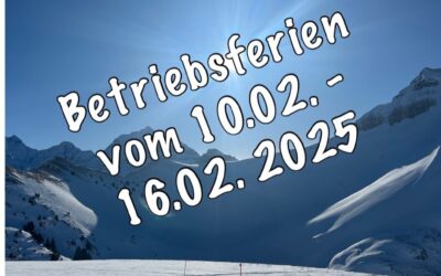 Betriebsferien